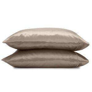 Seduction 1S47329 Satin Pillowcasepair Standard Champagne Gold 2 pack